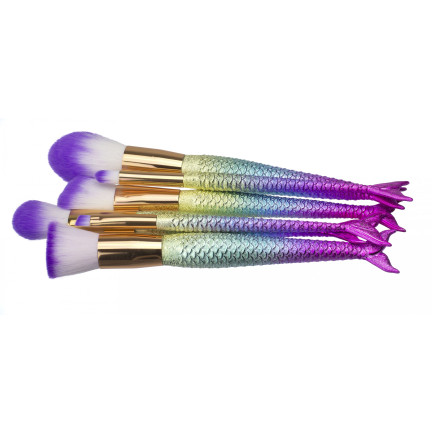 ZZ27 Make-up-Pinsel 10-teiliges Meerjungfrau-Set