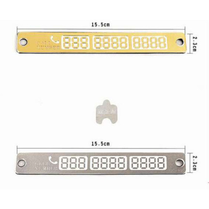 NN73 Parkovací značka s telefonním číslem na čelní sklo 