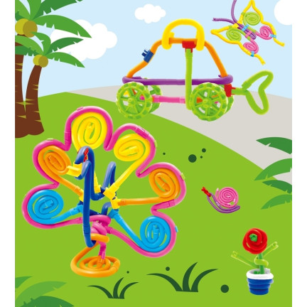 KX9684 KREATIVNÍ HRAČKA DUHOVÉ KROUCENÉ DRÁTY 100EL