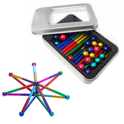 L73D1 neocube Kugeln + COLOUR MAGNETIC CLOCKS 8mm