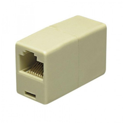 TV53 KONEKTOR RJ45 ADAPTÉR 8P8C POZLACENÝ