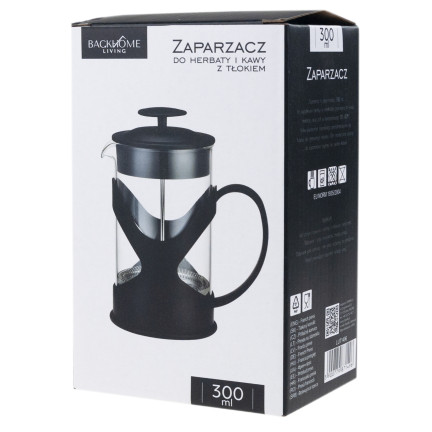 LUT1496 KONVICE NA VAŘENÍ KÁVY A ČAJE S VARNÝM PÍSTEM 300 ML