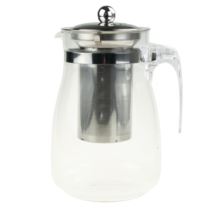 LUT1557 HITZEBESTÄNDIGE KANNE MIT METALLBRÜHDECKEL 900ML