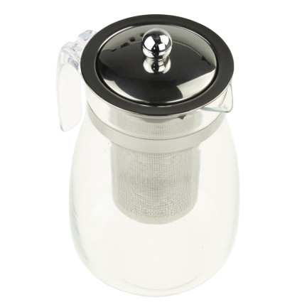 LUT1557 HITZEBESTÄNDIGE KANNE MIT METALLBRÜHDECKEL 900ML