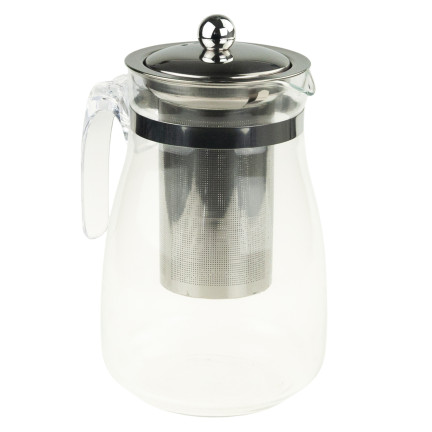 LUT1557 HITZEBESTÄNDIGE KANNE MIT METALLBRÜHDECKEL 900ML