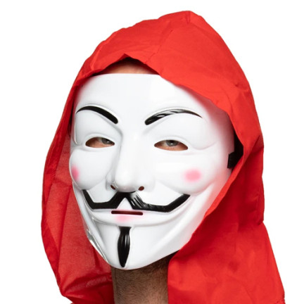 RR5 MASKA ANONYMNÍ VENDETTA STOP ACTA HALLOWEEN