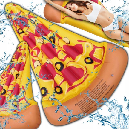 TG48106-2 STRAND MATRATZE PIZZA AUFBLASBAR FÜR SCHWIMMEN GROSSE KOMFORTABLE MEER POOL URLAUB