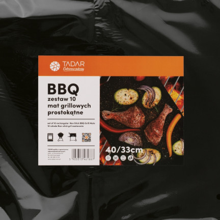 TD39 BBQ 10ER-SET GRILLMATTEN 40X33CM GRILLMATTE ZUM BACKEN MEHRZWECK
