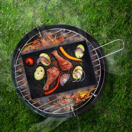 TD39 BBQ 10ER-SET GRILLMATTEN 40X33CM GRILLMATTE ZUM BACKEN MEHRZWECK
