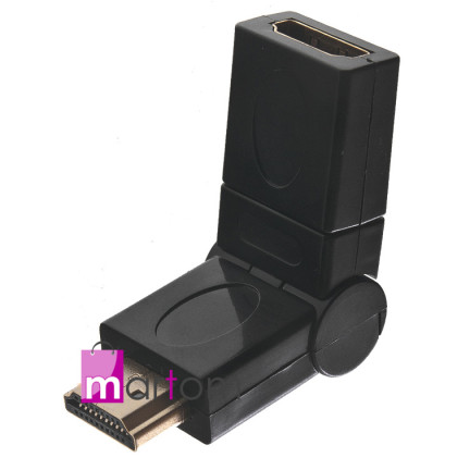 CC25 OTOČNÝ ADAPTÉR 360 HDMI ZLATÝ