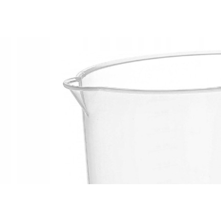 HOB081207 GRADUIERTER KÜCHENBECHER MESSBECHER 1L OVAL TRANSPARENT