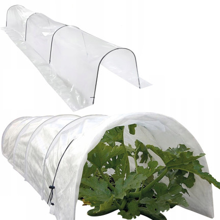 EVA5417 Mini-Gartengewächshaus, Kunststoff-Gartentunnel, Folienmaß 1,5X4m