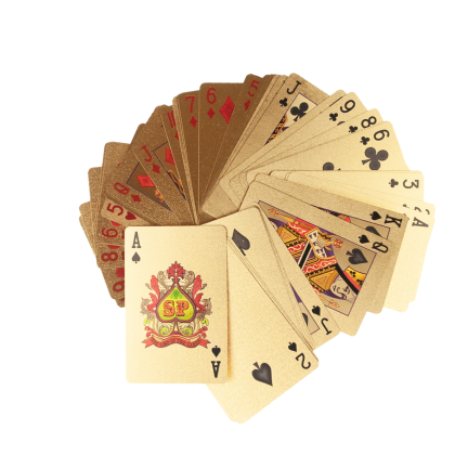 MM41 PLASTIKSPIELKARTEN GOLD EXKLUSIVES DECK