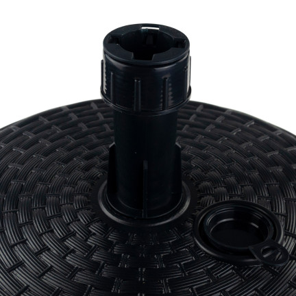 Mpor-S433 Rattan Garden Umbrella Base, Umbrella Stand with XXL Base