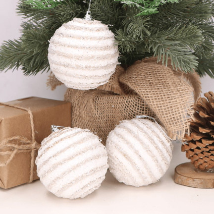 TG76550 KUGEL POLYSTYROL KUGELN FÜR DECOUPAGE URLAUB DEKORATION 8CM 4PCS/KPL