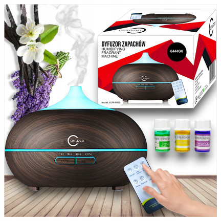 K444G6 AROMA DIFUZÉR S DÁLKOVÝM OVLÁDÁNÍM ULTRAZVUKOVÝ ZVLHČOVAČ VZDUCHU AROMATERAPIE