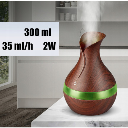 K444G7 ZVLHČOVAČ VZDUCHU 300ML AROMA DIFUZÉR ULTRAZVUKOVÝ