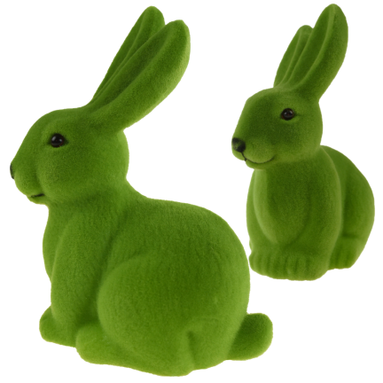 TG63605-8 zajíček sametový vánoční ozdoba kočička velká 15,5 cm
