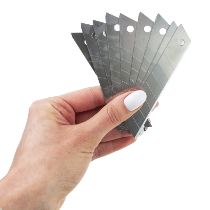 NOZ1593 18mm snap-off replacement blades for wallpaper knife, 10-pack