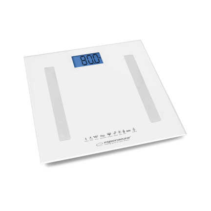 EBS016W ESPERANZA 8IN1 BADEZIMMERWAAGE MIT
BLUETOOTH-FUNKTION B.FIT WEISS