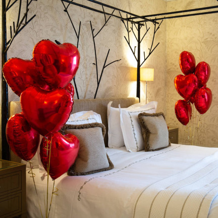 TG66235-2 FOLIE HERZ ROT HELIUMBALLON