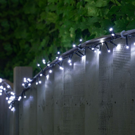 Led osvětlení 500l, studená bílá, vánoční stromek, dovolená, vnitřní, venkovní, 3+25m