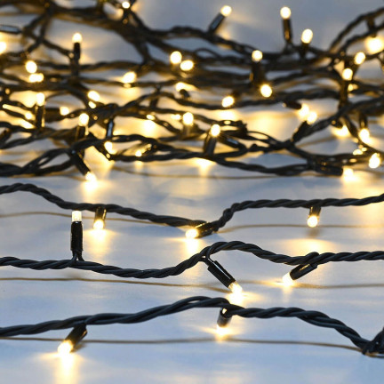 Led osvětlení 500l, teplá bílá, vánoční stromek, dovolená, vnitřní, venkovní, 3+25m