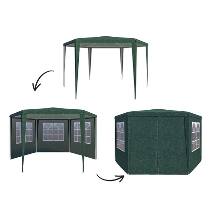 TG77597-1 GARTEN ZELT KOMMERZIELLEN PAVILLON GAZEBO FÜR TERRASSE 2X2X2.5M