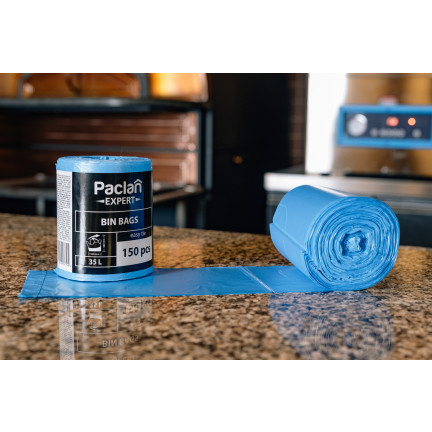 PAC4 Paclan Expert Tie-Top Trash Bags, 150-Pack, 35 L, 50 x 66 cm