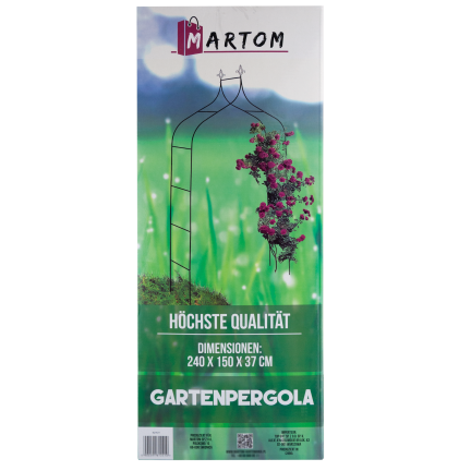PERG-N6078 Gartenbogen Metallbogen für Rosen Blumen Zweige 240cm