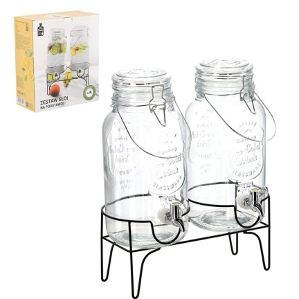 SIP2027 2ER SET 4L GLÄSER AUF SOCKEL MIT HAHN