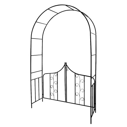 PERG-N6092 GARDEN PERGOLA Rundbogen für Rosen Blumentor