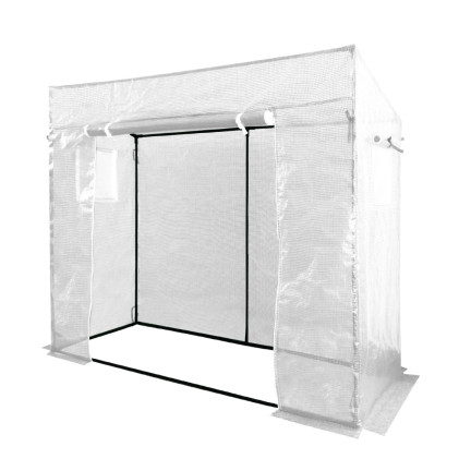 TUN0766 SKLENÍK NA RAJČATA BÍLÝ 200X77X168/146 CM