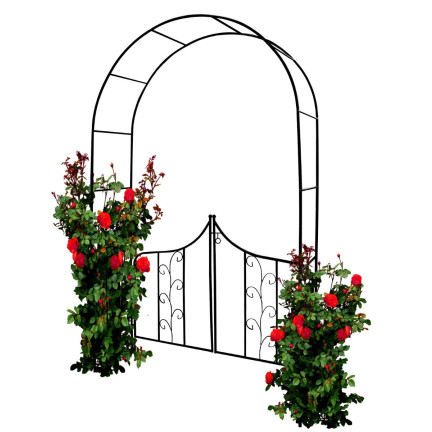 PERG-N6092 GARDEN PERGOLA Rundbogen für Rosen Blumentor