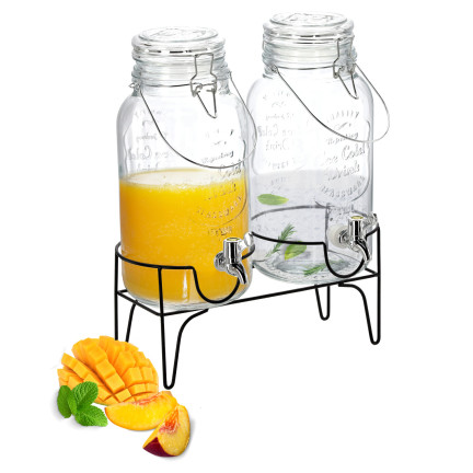 SIP2027 2ER SET 4L GLÄSER AUF SOCKEL MIT HAHN