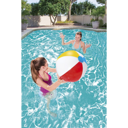 31021 Bestway Large Striped Inflatable Beach and Garden Ball, 51 cm