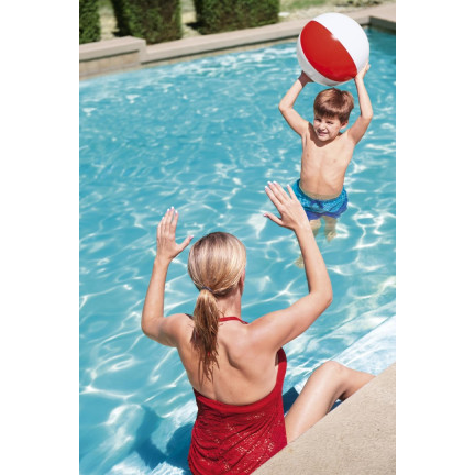 31021 Bestway Large Striped Inflatable Beach and Garden Ball, 51 cm