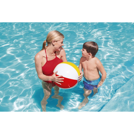 31021 Bestway Large Striped Inflatable Beach and Garden Ball, 51 cm