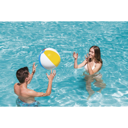 31021 Bestway Large Striped Inflatable Beach and Garden Ball, 51 cm