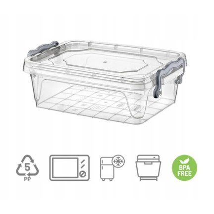 HOB021046 MULTI BOX Kunststoff-Lebensmittelbehälter 0,3L 300ml rechteckig