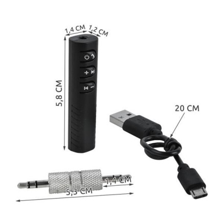 6607 AUX ADAPTÉR BLUETOOTH JACK KABEL PŘIJÍMAČE