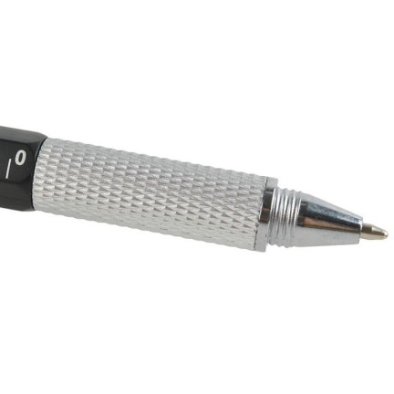 6337 6-in-1 multi-function pen with ruler, level, and eraser