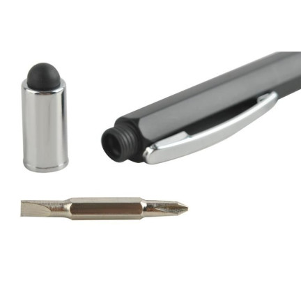 6337 6-in-1 multi-function pen with ruler, level, and eraser