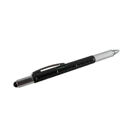 6337 6-in-1 multi-function pen with ruler, level, and eraser