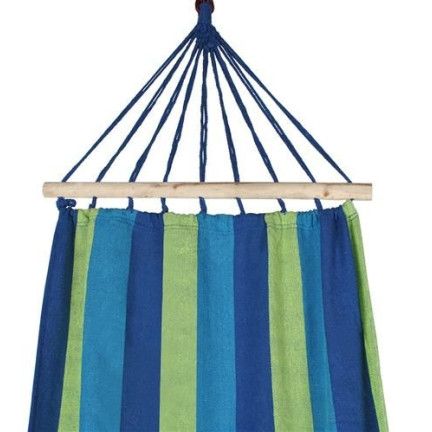 TG48174-1 Garten-Hängematte auf einem Gestell 80x200 cm blau
