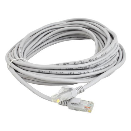 KO27 LAN ETHERNETOVÝ SÍŤOVÝ KABEL RJ45 CAT5E 15M KROUCENÁ DVOJLINKA INTERNETOVÝ KABEL