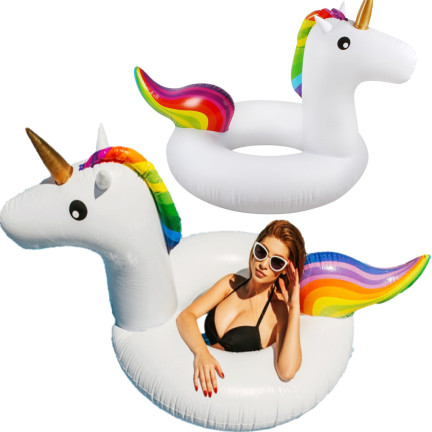 2645 SCHWIMMEN KREIS AUFBLASBARE MATRATZE EINHORN XXL