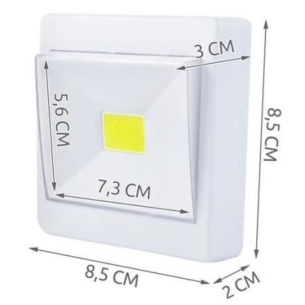 J2207 VEDL SPÍNACÍ LAMPA COB 3W S BATERIÍ + MAGNET