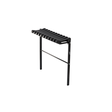 MEB8275 ŁAWKA SKŁADANA DŁ 68CM CZARNA DO OGRODU NA CMENTARZ CMENTARNA