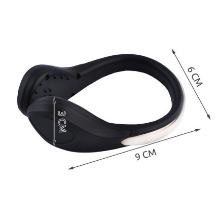 SS31 BĚŽEC VEDL BOTY ARMBAND ČERNÉ SVĚTLO